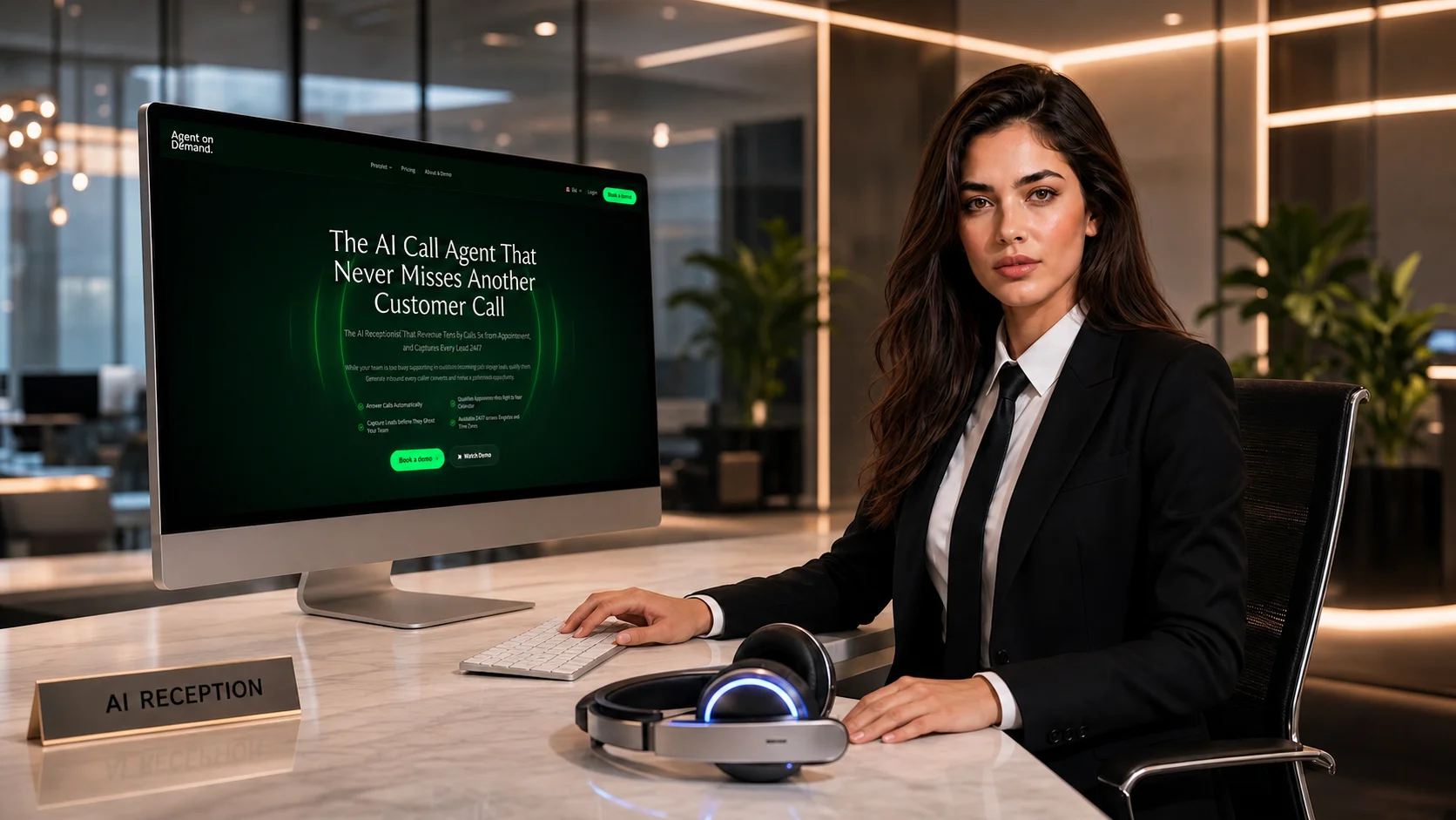Cos'è un receptionist AI? Come funziona, vantaggi e casi d'uso reali